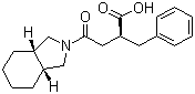 结构式 CAS# 145375-43-5, 米格列奈; (2S)-2-苄基-3-(顺式全氢异吲哚-2-羰基)丙酸