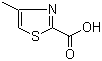 structure of CAS# 14542-16-6, 4-Methylthiazole-2-carboxylic acid;4-Methyl-1,3-thiazole-2-carboxylic acid