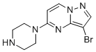 3-Bromo-5-(piperazin-1-yl)pyrazolo[1,5-a]pyrimidine molecular structure (CAS 1454558-22-5)