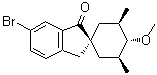 rel-(1alpha,3R,4beta,5S)-5'-Bromo-4-methoxy-3,5-dimethylspiro[cyclohexane-1,2'-[2H]inden]-3'(1'H)-one molecular structure (CAS 1454700-89-0)