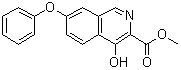 4-Hydroxy-7-phenoxy-3-isoquinolinecarboxylic acid methyl ester molecular structure (CAS 1455091-10-7)
