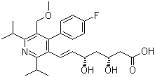 结构式 CAS# 145599-86-6, 西立伐他汀