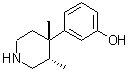 (+)-(3S,4S)-3,4-Dimethyl-4-(3-hydroxyphenyl)piperidine molecular structure (CAS 145678-87-1)
