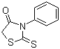 结构式 CAS# 1457-46-1, N-苯基罗丹宁; 3-苯基-2-硫酮-1,3-噻唑啉-4-酮