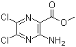 Methyl 3-amino-5,6-dichloropyrazine-2-carboxylate molecular structure (CAS 1458-18-0)