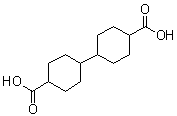 [Bicyclohexyl]-4,4'-dicarboxylic acid molecular structure (CAS 1459-29-6)
