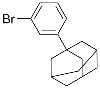 1-(3-溴苯基)金刚烷分子结构 (CAS 1459-53-6)