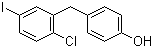 4-(2-Chloro-5-iodobenzyl)phenol molecular structure (CAS 1459754-32-5)