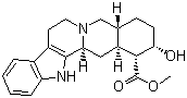 结构式 CAS# 146-48-5, 育亨宾; 17alpha-羟基育亨烷-16alpha-羧酸甲酯