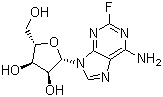结构式 CAS# 146-78-1, 2-氟腺苷; 2-氟腺甙