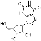 Xanthosine molecular structure (CAS 146-80-5)