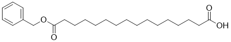 structure of CAS# 146004-98-0, 16-(Benzyloxy)-16-oxohexadecanoic acid;16-oxo-16-phenylmethoxyhexadecanoic acid