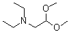 structure of CAS# 14610-73-2, N,N-Diethyl-2,2-dimethoxyethanamine;(Diethylamino)acetaldehyde dimethyl acetal