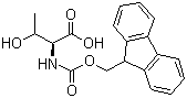 N-芴甲氧羰基-L-别苏氨酸分子结构 (CAS 146306-75-4)