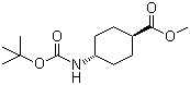 Methyl trans-4-(tert-butoxycarbonylamino)cyclohexanecarboxylate molecular structure (CAS 146307-51-9)
