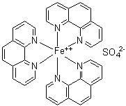 Ferroin sulfate molecular structure (CAS 14634-91-4)
