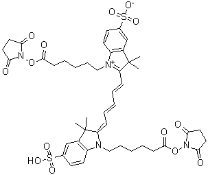 Cy 5 molecular structure (CAS 146368-15-2)