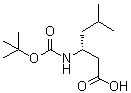 (3R)-3-[[(1,1-Dimethylethoxy)carbonyl]amino]-5-methylhexanoic acid molecular structure (CAS 146398-18-7)
