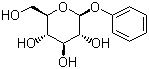 Phenyl beta-D-glucopyranoside molecular structure (CAS 1464-44-4)