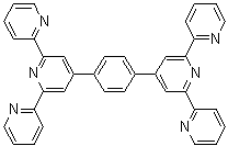 结构式 CAS# 146406-75-9, 1,4-二(2,2':6',2''-三联吡啶-4'-基)苯