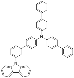 N,N-Di([1,1'-biphenyl]-4-yl)-3'-(9H-carbazol-9-yl)-[1,1'-biphenyl]-4-amine molecular structure (CAS 1464822-27-2)
