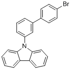 structure of CAS# 1464824-91-6, 9-(4'-Bromo-[1,1'-biphenyl]-3-yl)-9H-carbazole;9-[3-(4-bromophenyl)phenyl]carbazole