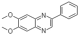 structure of CAS# 146535-11-7, 6,7-Dimethoxy-2-phenylquinoxaline;AG 1296; Tyrphostin AG 1296