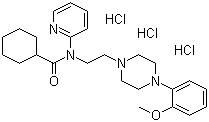 WAY 100635 盐酸盐分子结构 (CAS 146714-97-8)