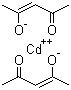 structure of CAS# 14689-45-3, Cadmium bis(acetylacetonate);Bis(2,4-pentanedionato)cadmium; Bis(acetylacetonato) cadmium(II); Bis(acetylacetonato)cadmium