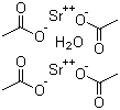 Strontium diacetate hemihydrate molecular structure (CAS 14692-29-6)