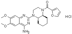 Cyclazosin monohydrochloride molecular structure (CAS 146929-33-1)