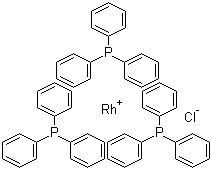 三苯基膦氯化铑分子结构 (CAS 14694-95-2)