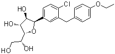 (1R)-1,4-Anhydro-1-C-[4-chloro-3-[(4-ethoxyphenyl)methyl]phenyl]-D-glucitol molecular structure (CAS 1469910-83-5)