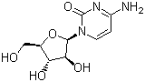 structure of CAS# 147-94-4, Cytarabine;Cytosine arabinoside; 4-Amino-1-beta-D-arabinofuranosyl-2(1H)-pyrimidinone; Arabinocytidine;