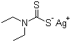 structure of CAS# 1470-61-7, Silver N,N-diethyldithiocarbamate;Silver diethyldithiocarbamate