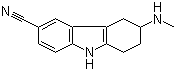 structure of CAS# 147009-33-4, 6-Cyano-3-N-methylamino-1,2,3,4-tetrahydrocarbazole