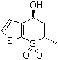 (4S,6S)-5,6-Dihydro-4-hydroxy-6-methylthieno[2,3-b]thiopyran-7,7-dioxide molecular structure (CAS 147086-81-5)