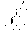 N-[(4S,6S)-6-Methyl-7,7-dioxo-5,6-dihydro-4H-thieno[2,3-b]thiopyran-4-yl]acetamide molecular structure (CAS 147086-83-7)