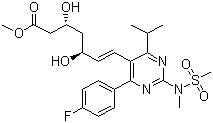 Rosuvastatin methyl ester molecular structure (CAS 147118-40-9)