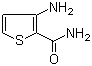 3-Aminothiophene-2-carboxamide molecular structure (CAS 147123-47-5)