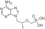 structure of CAS# 147127-20-6, Tenofovir;1-(6-Aminopurin-9-yl)propan-2-yloxymethylphosphonic acid