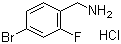 4-Bromo-2-fluorobenzylamine hydrochloride molecular structure (CAS 147181-08-6)