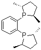1,2-Bis[(2R,5R)-2,5-dimethylphospholano]benzene molecular structure (CAS 147253-67-6)