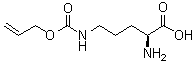 structure of CAS# 147290-10-6, N5-[(2-Propen-1-yloxy)carbonyl]-L-ornithine;(2S)-2-Amino-5-[[(prop-2-en-1-yloxy)carbonyl]amino]pentanoic acid