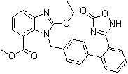 结构式 CAS# 147403-52-9, 1-[[2'-(2,5-二氢-5-氧代-1,2,4-噁二唑-3-基)[1,1-联苯]-4-基]甲基]-2-乙氧基-1H-苯并咪唑-7-羧酸甲酯