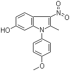 1-(4-Methoxyphenyl)-2-methyl-3-nitro-1H-indol-6-ol molecular structure (CAS 147591-46-6)