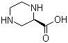 (S)-Piperazine-2-carboxylic acid molecular structure (CAS 147650-70-2)