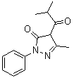 4-Isobutyryl-1-phenyl-3-methylpyrazol-5-one molecular structure (CAS 147663-44-3)