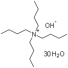 四丁基氢氧化铵水合物分子结构 (CAS 147741-30-8)