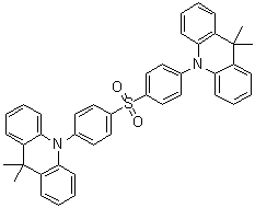 10,10'-(Sulfonyldi-4,1-phenylene)bis[9,10-dihydro-9,9-dimethylacridine] molecular structure (CAS 1477512-32-5)